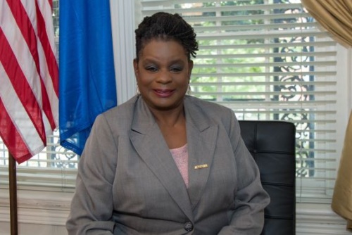 Portrait of Representative Gwen Moore.
