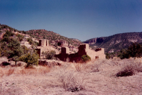 Pueblo style building in New Mexico.