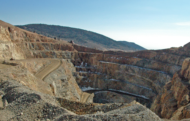 A large mine in Colorado.