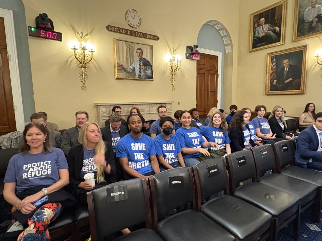 advocates standing up for the Arctic, our communities, and our public lands and waters during the the House Natural Resources Committee markup of the budget reconciliation bill.