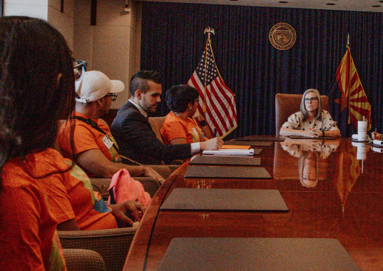 Youth activists meet with Arizona Governor Katie Hobbs