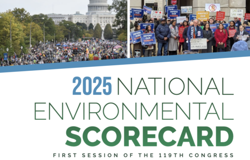 Cover of the LCV National Environmental Scorecard that scores members of Congress based on their environmental voting record.
